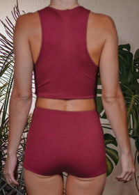 ANDY CROP TOP - WINE