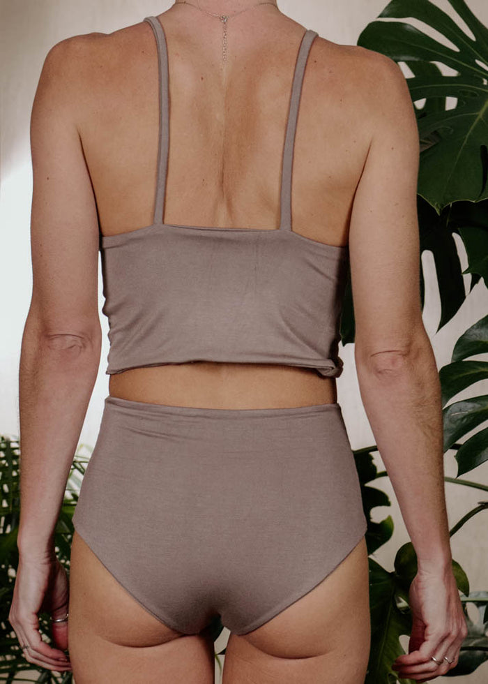 BABY CROP TOP - MOCHA