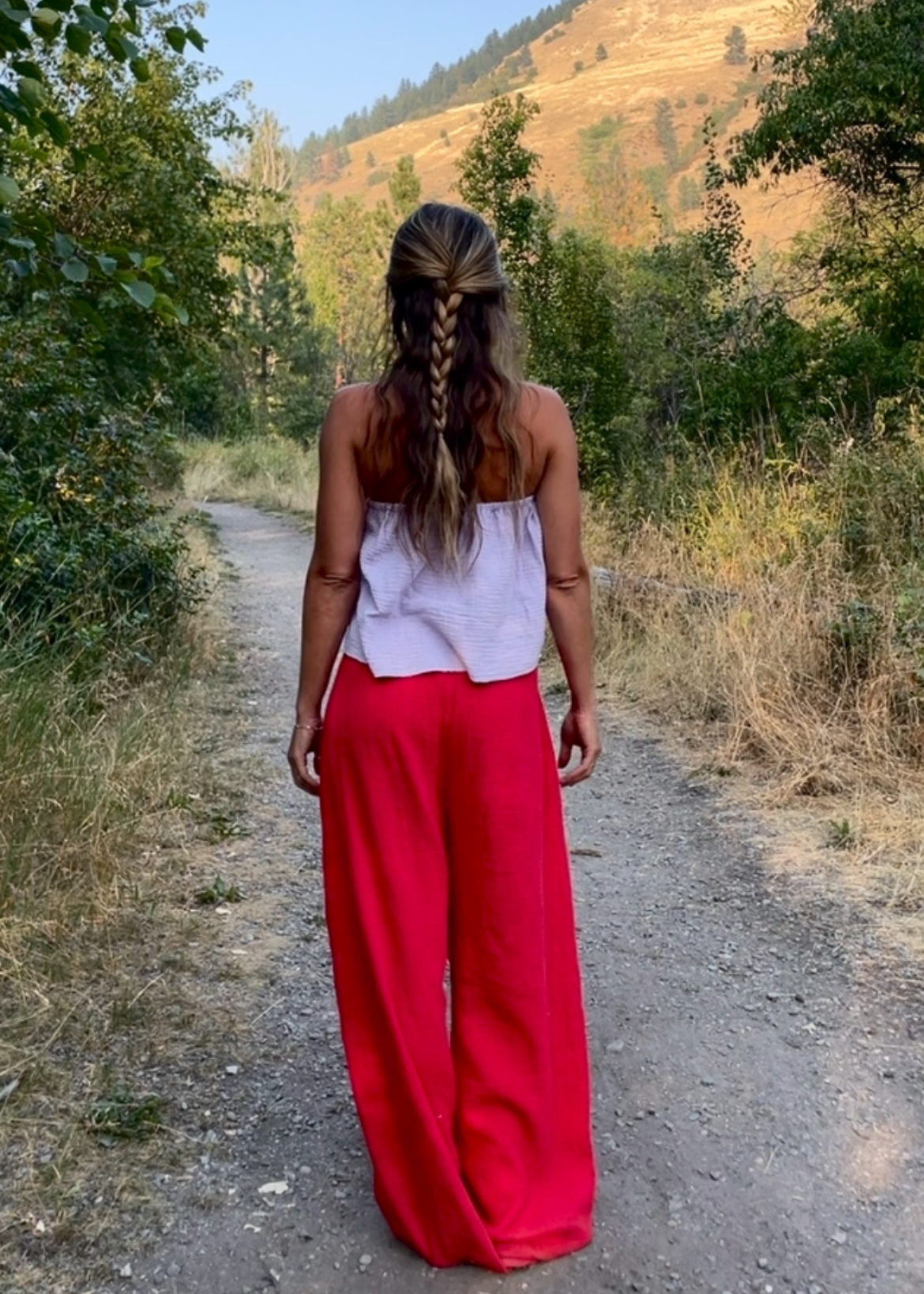 BARREL PANTS - ORGANIC COTTON GAUZE