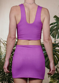 MINI SKIRT  -  GRAPE