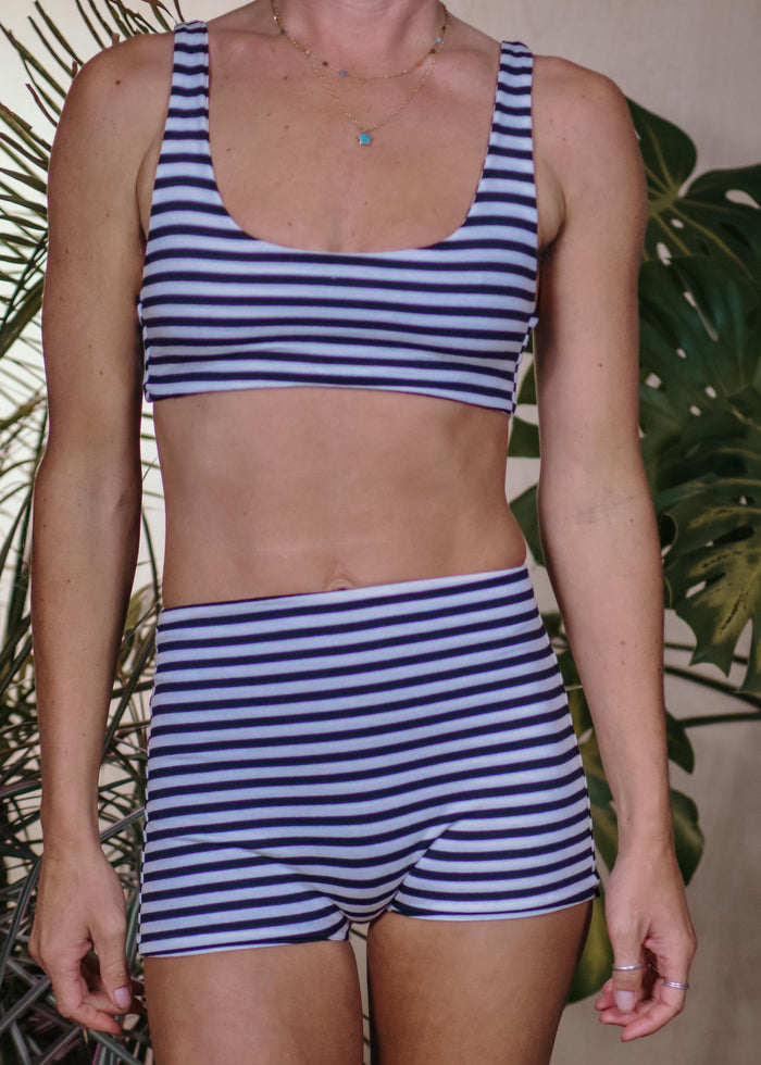 BOYSHORT LOUNGE BOTTOM  -  STRIPES
