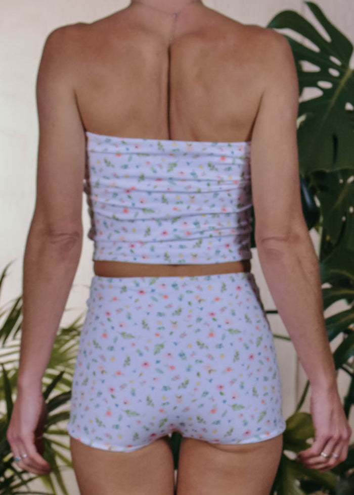 STRAPLESS CROP TOP - FLORET