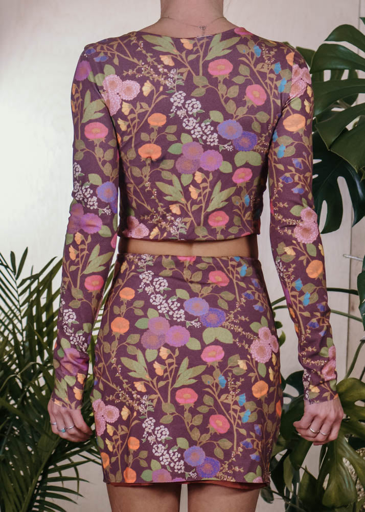 MINI SKIRT  -  WILD BLOOMS