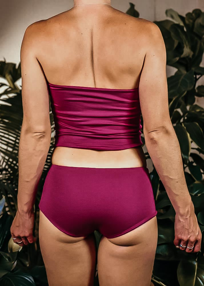 HIP HUGGER LOUNGEWEAR BOTTOM  -  PLUM