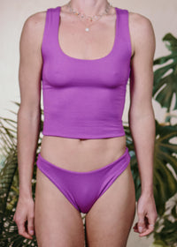 WINTER CROP TOP - GRAPE