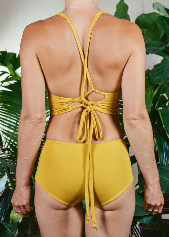 HIP HUGGER LOUNGEWEAR BOTTOM  -  GOLD