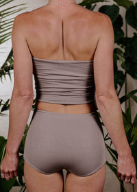 HIP HUGGER LOUNGEWEAR BOTTOM  -  MOCHA