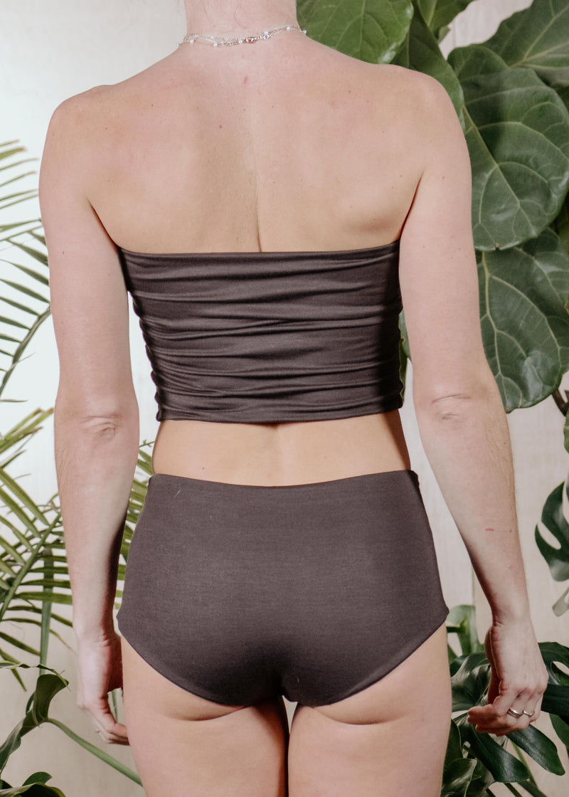 HIP HUGGER LOUNGE BOTTOM  -  COCOA