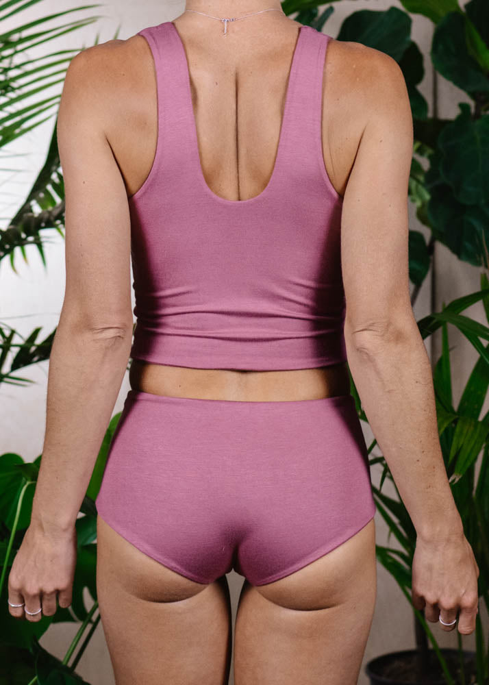 HIP HUGGER LOUNGEWEAR BOTTOM  -  LILAC